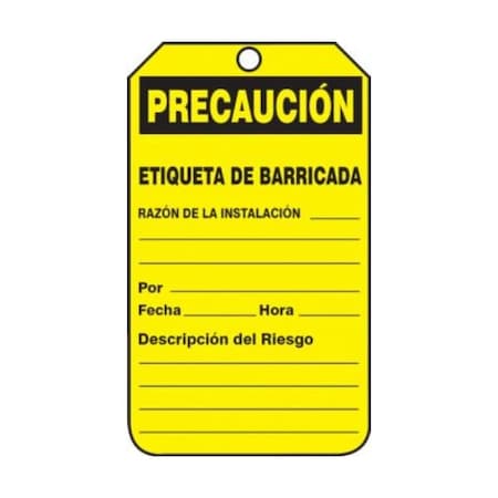 Accuform RP-Plastic, 3-1/4 in Width, 3/8 in Height, , 25 PK SHTAB105LTP